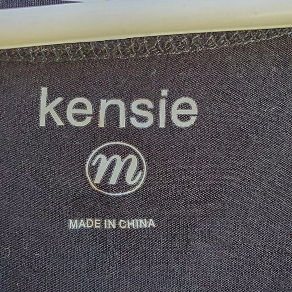 Kensie Gray/Black V-Neck Mini-Dress Size Medium - Picture 10 of 16